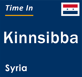 Current local time in Kinnsibba, Syria