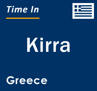 Current local time in Kirra, Greece