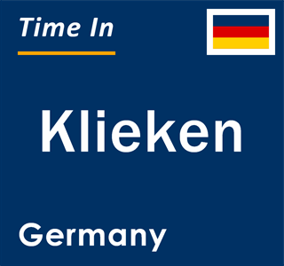 Current local time in Klieken, Germany