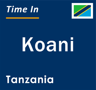 Current local time in Koani, Tanzania