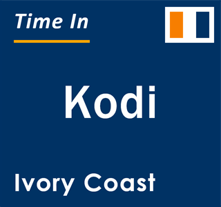 Current local time in Kodi, Ivory Coast