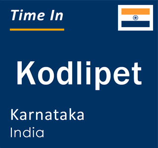 Current local time in Kodlipet, Karnataka, India