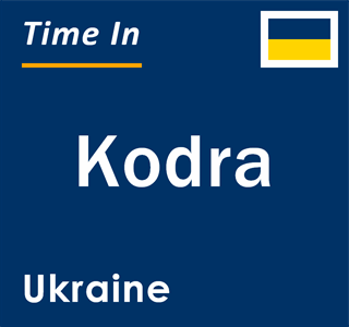 Current local time in Kodra, Ukraine