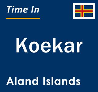 Current local time in Koekar, Aland Islands