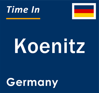 Current local time in Koenitz, Germany