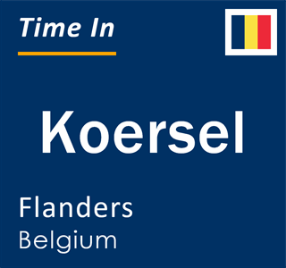 Current local time in Koersel, Flanders, Belgium