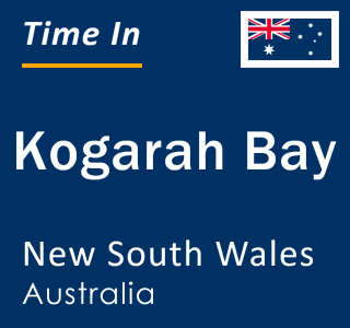 Current local time in Kogarah Bay, New South Wales, Australia