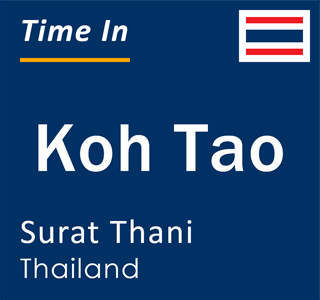 Current local time in Koh Tao, Surat Thani, Thailand