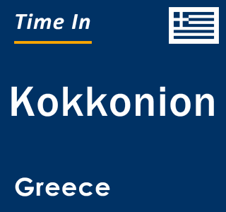 Current local time in Kokkonion, Greece