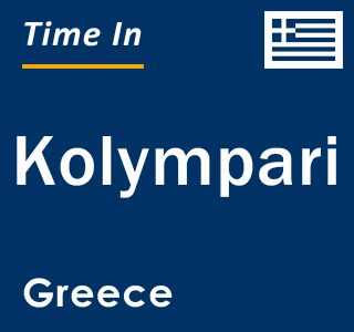 Current local time in Kolympari, Greece