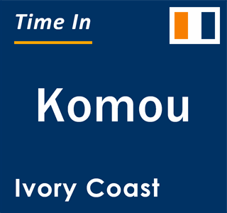 Current local time in Komou, Ivory Coast