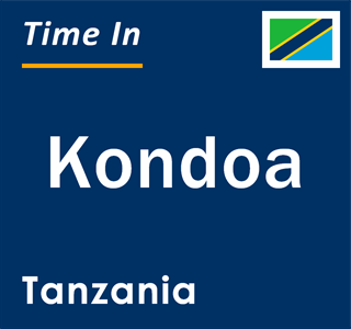 Current local time in Kondoa, Tanzania