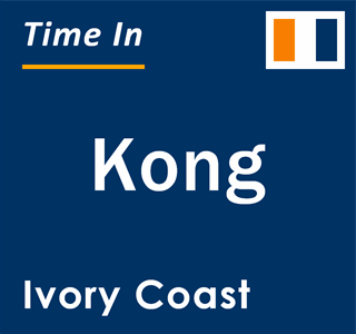 Current local time in Kong, Ivory Coast