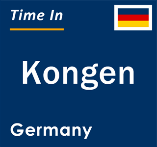 Current local time in Kongen, Germany