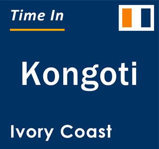 Current local time in Kongoti, Ivory Coast