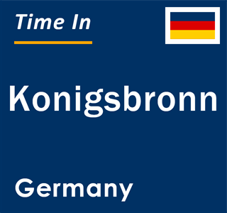 Current local time in Konigsbronn, Germany