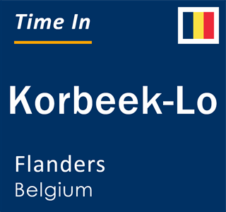 Current local time in Korbeek-Lo, Flanders, Belgium