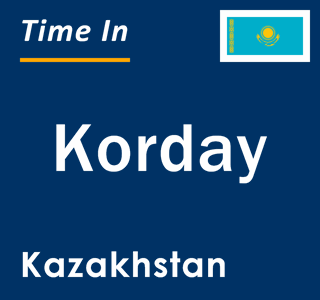 Current local time in Korday, Kazakhstan