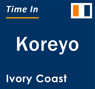 Current local time in Koreyo, Ivory Coast