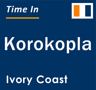 Current local time in Korokopla, Ivory Coast