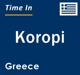 Current local time in Koropi, Greece