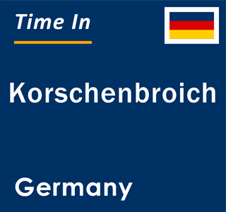 Current local time in Korschenbroich, Germany