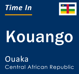 Current local time in Kouango, Ouaka, Central African Republic