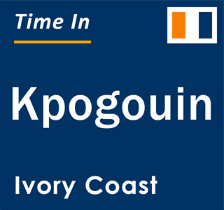 Current local time in Kpogouin, Ivory Coast