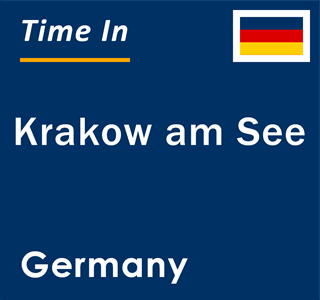 Current local time in Krakow am See, Germany