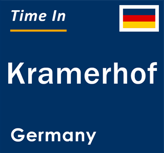 Current local time in Kramerhof, Germany