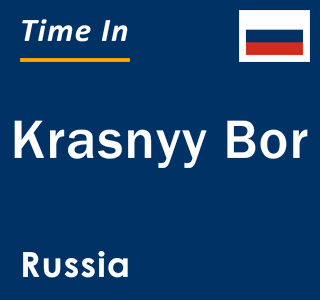 Current local time in Krasnyy Bor, Russia