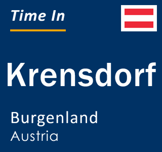 Current local time in Krensdorf, Burgenland, Austria