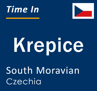 Current local time in Krepice, South Moravian, Czechia