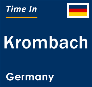 Current local time in Krombach, Germany