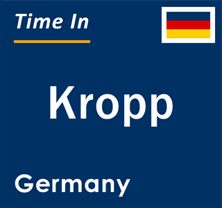 Current local time in Kropp, Germany