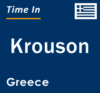 Current local time in Krouson, Greece