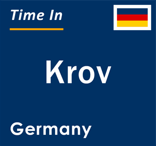 Current local time in Krov, Germany