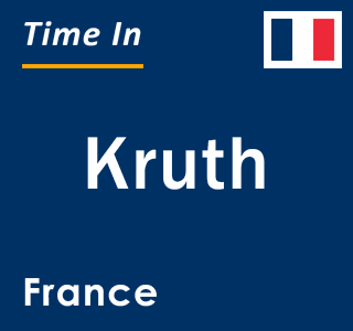 Current local time in Kruth, France