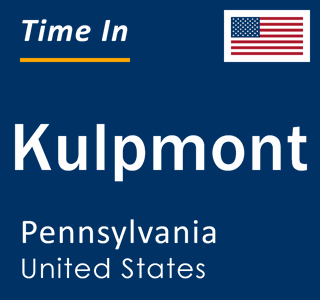 Current local time in Kulpmont, Pennsylvania, United States