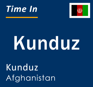 Current local time in Kunduz, Kunduz, Afghanistan