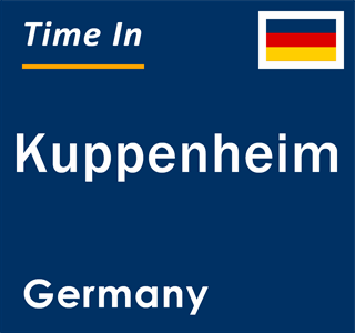 Current local time in Kuppenheim, Germany