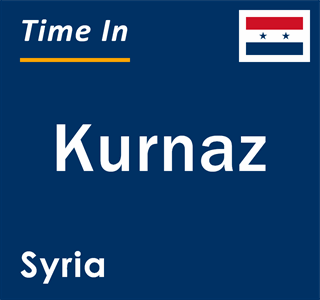 Current local time in Kurnaz, Syria