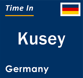 Current local time in Kusey, Germany