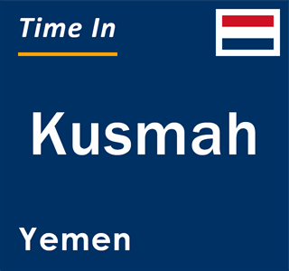 Current local time in Kusmah, Yemen