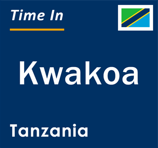 Current local time in Kwakoa, Tanzania