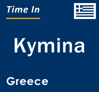 Current local time in Kymina, Greece