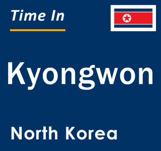 Current local time in Kyongwon, North Korea