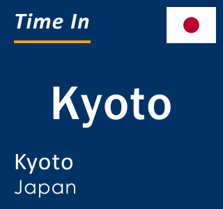 Current local time in Kyoto, Kyoto, Japan