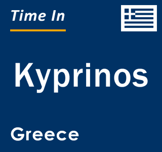 Current local time in Kyprinos, Greece