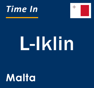 Current local time in L-Iklin, Malta